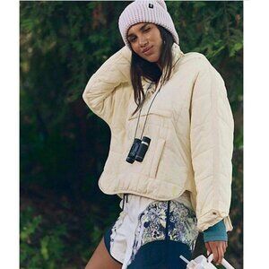 Free People Pippa Packable Puffer Womens L Butter Yellow Athleisure Outdoors
